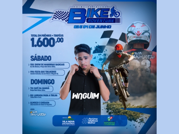 Fui em um evento de grau de bike 